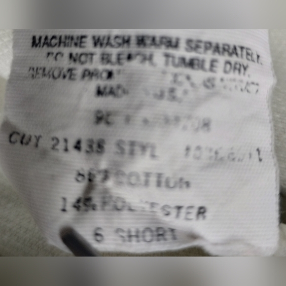 VINTAGE Season Ticket Women's Sz 6 Short Pants Corduroy High Rise Elastic Waist - Picture 7 of 7